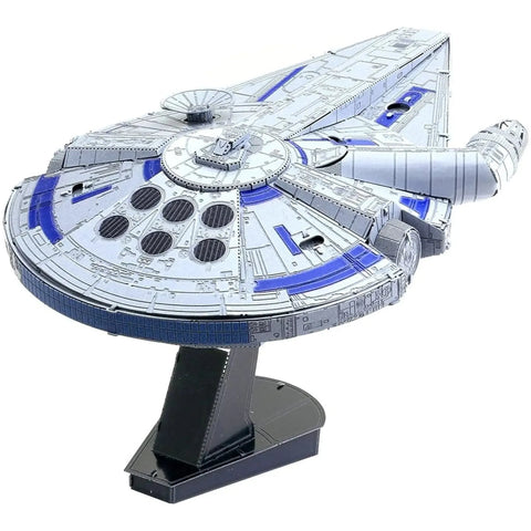 Star Wars - Lando's Millennium Falcon Spacecraft 3D Figure Model Kit (Steel, Hard Difficulty) - Fascinations - Metal Earth Premium Series - (2019)