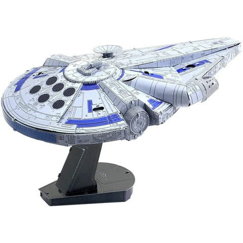 Star Wars - Lando's Millennium Falcon Spacecraft 3D Figure Model Kit (Steel, Hard Difficulty) - Fascinations - Metal Earth Premium Series - (2019)
