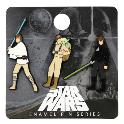 Star Wars - Luke Skywalker's Jedi Story Lapel Pin Badge Pack  - Bioworld - Enamel Pin Series