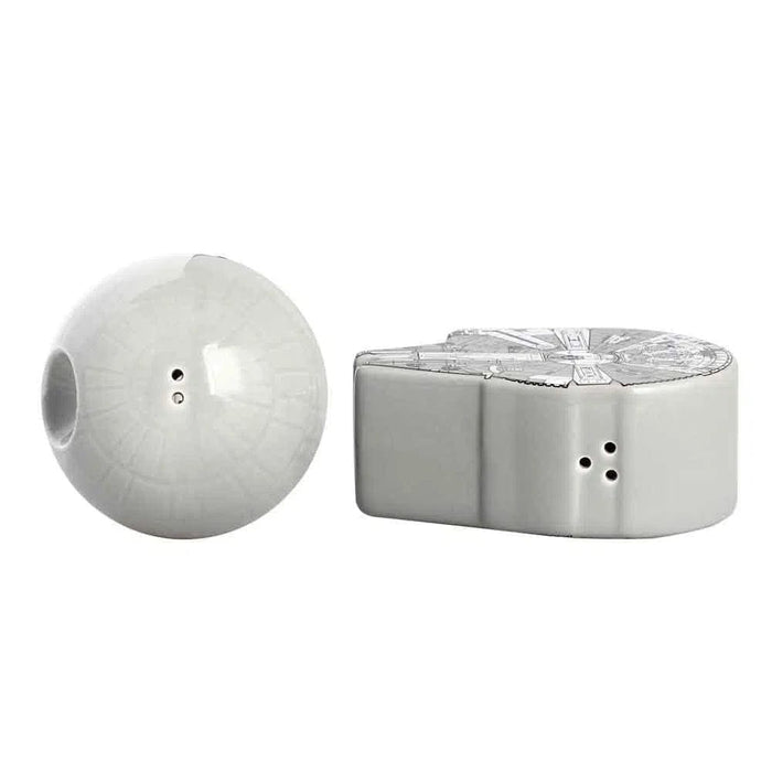 Star Wars - Millennium Falcon & Death Star Salt & Pepper Shaker Set (Ceramic) - Bioworld
