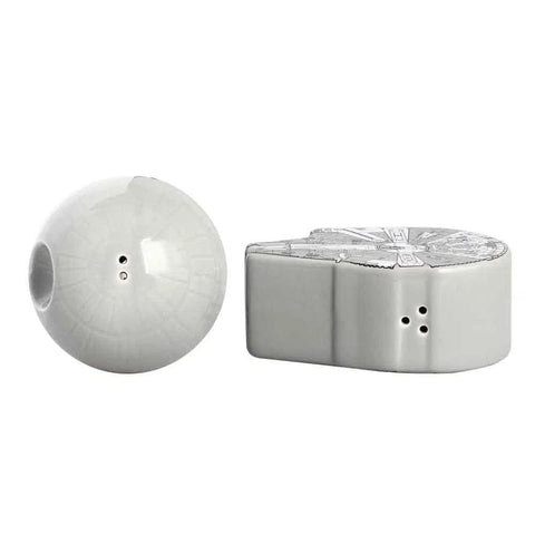 Star Wars - Millennium Falcon & Death Star Salt & Pepper Shaker Set (Ceramic) - Bioworld
