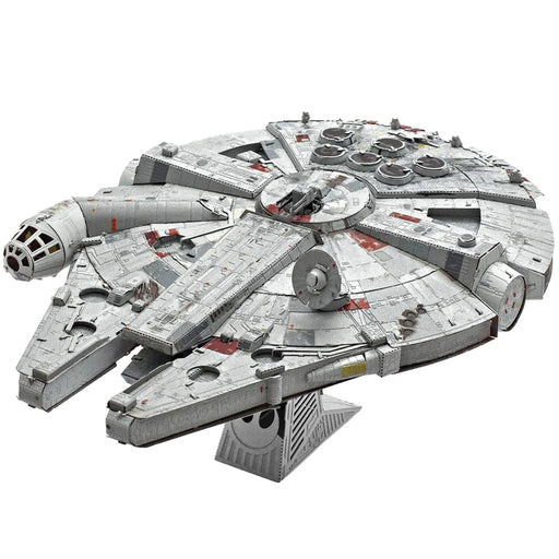Star Wars - Millennium Falcon Spaceship 3D Figure Model Kit (Steel, Moderate Difficulty) - Fascinations - Metal Earth Premium Series - (2023)