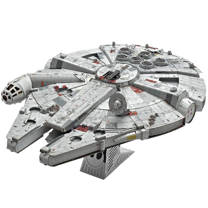 Star Wars - Millennium Falcon Spaceship 3D Figure Model Kit (Steel, Moderate Difficulty) - Fascinations - Metal Earth Premium Series - (2023)