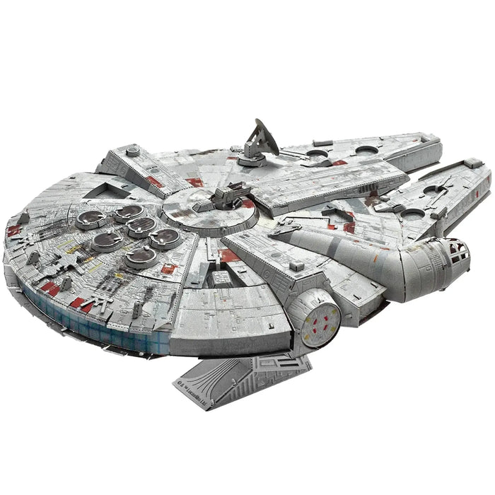 Star Wars - Millennium Falcon Spaceship 3D Figure Model Kit (Steel, Moderate Difficulty) - Fascinations - Metal Earth Premium Series - (2023)