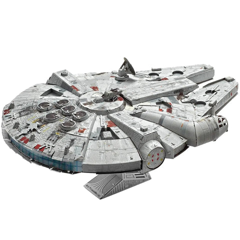 Star Wars - Millennium Falcon Spaceship 3D Figure Model Kit (Steel, Moderate Difficulty) - Fascinations - Metal Earth Premium Series - (2023)