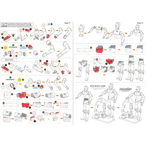 Star Wars - R2-D2 & C-3PO Figure Model Kit Gift Set (Steel, Expert Difficulty) - Fascinations - Metal Earth Series