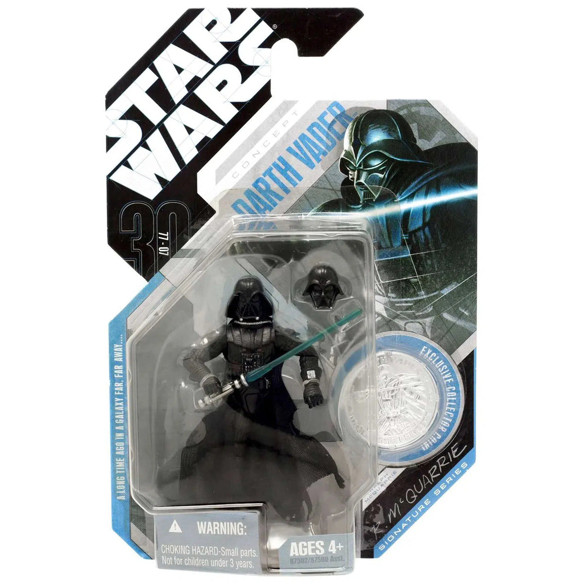 Star Wars Galaxy Of Adventures - Figura Darth Vader 9,5 Cm Con Mini Fumetto E QR Code