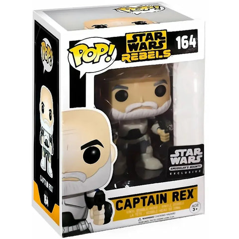 Star Wars Rebels - Captain Rex Bobble-Head Figure - Funko - Pop! Series (164), Star Wars Smuggler's Bounty Subscription Box Exclusive Edition