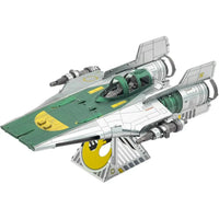 Star Wars - Resistance A-Wing Fighter Figure Model Kit (Steel, Challenging Difficulty) - Fascinations - Metal Earth Series