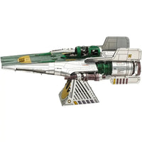 Star Wars - Resistance A-Wing Fighter Figure Model Kit (Steel, Challenging Difficulty) - Fascinations - Metal Earth Series