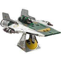 Star Wars - Resistance A-Wing Fighter Figure Model Kit (Steel, Challenging Difficulty) - Fascinations - Metal Earth Series