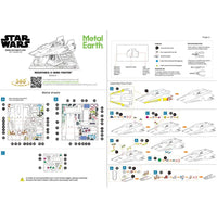 Star Wars - Resistance A-Wing Fighter Figure Model Kit (Steel, Challenging Difficulty) - Fascinations - Metal Earth Series