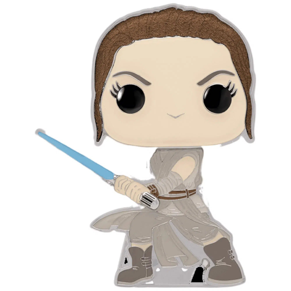 Star Wars - Rey Pin Badge (#28, Glows in the Dark, Enamel) - Funko - Pop! Pin Series