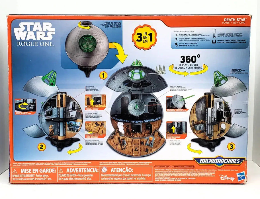 Star Wars Rogue One - Death Star Playset - Hasbro - Micro Machines Series (2016)