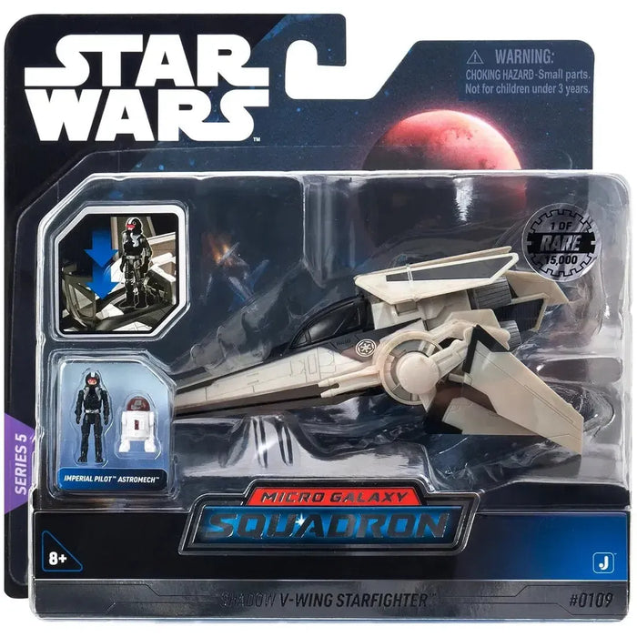 Star Wars - Shadow V-Wing Starfighter Figure Set (Rare Edition: 1 of 15,000) - Jazwares - Micro Galaxy Squadron Series (0109)