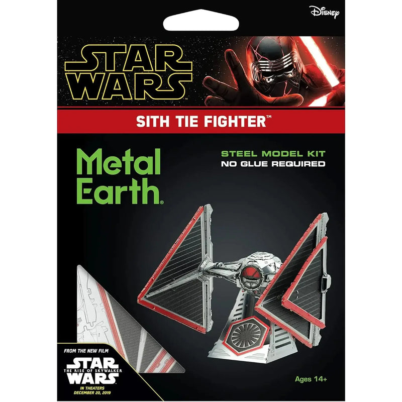 Star Wars - Sith TIE Fighter Figure Model Kit (Steel, Challenging Difficulty) - Fascinations - Metal Earth Series