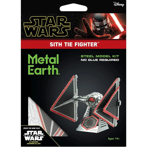 Star Wars - Sith TIE Fighter Figure Model Kit (Steel, Challenging Difficulty) - Fascinations - Metal Earth Series - Image 1