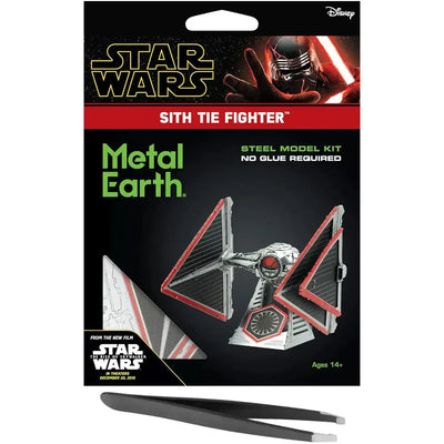 Star Wars - Sith TIE Fighter Figure Model Kit (Steel, Challenging Difficulty) - Fascinations - Metal Earth Series