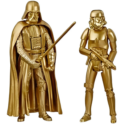 Star Wars [Skywalker Saga] - Gold Darth Vader & Stormtrooper Action Figure Set (3.75") - Hasbro - Commemorative Edition Series