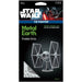 Star Wars - TIE Fighter Spacecraft 3D Figure Model Kit (Steel, Hard Difficulty) - Fascinations - Metal Earth Premium Series - (2023)