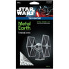 Star Wars - TIE Fighter Spacecraft 3D Figure Model Kit (Steel, Hard Difficulty) - Fascinations - Metal Earth Premium Series - (2023)