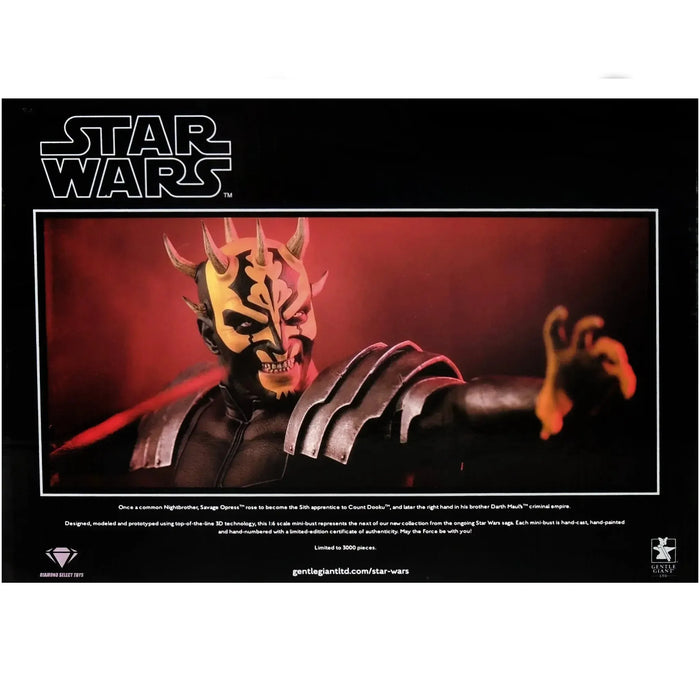 Star Wars: The Clone Wars - Savage Opress Mini-Bust Statue Figure (1:6 Scale, Limited Edition: 1 of 3,000) - Gentle Giant Ltd.