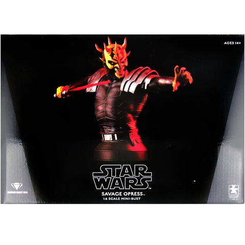 Star Wars: The Clone Wars - Savage Opress Mini-Bust Statue Figure (1:6 Scale, Limited Edition: 1 of 3,000) - Gentle Giant Ltd. - Image 1
