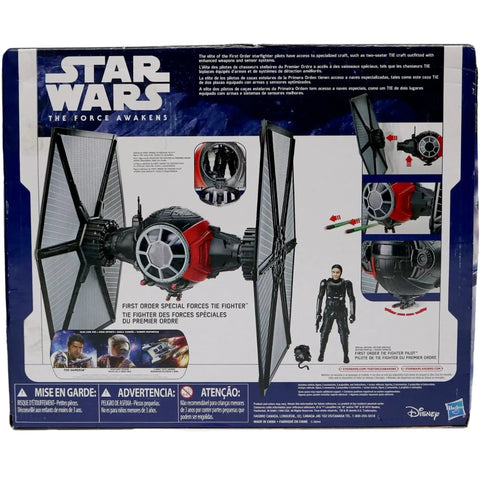 Star Wars [The Force Awakens] - First Order Special Forces TIE Fighter Vehicle with Pilot Action Figure - Hasbro - (2015) - Image 3