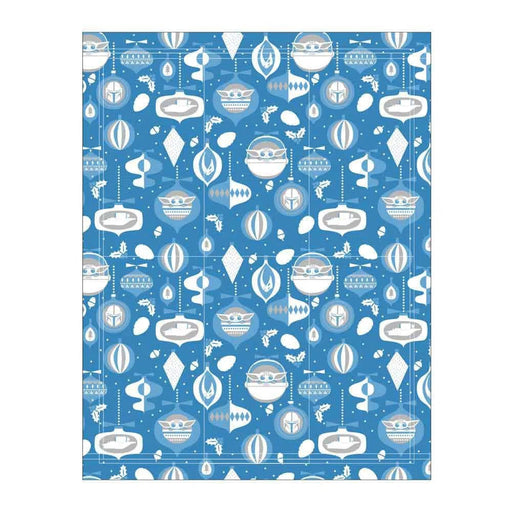 Star Wars: The Mandalorian - Grogu Christmas Holiday Tea Towel (Blue) - Bioworld