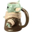 Star Wars: The Mandalorian - Grogu Sculpted Mug (Ceramic, 18 oz.) - Bioworld