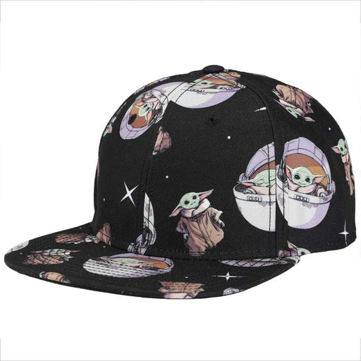 Star Wars: The Mandalorian - Grogu Snapback Hat (All Over Print, Flat Bill) - Bioworld