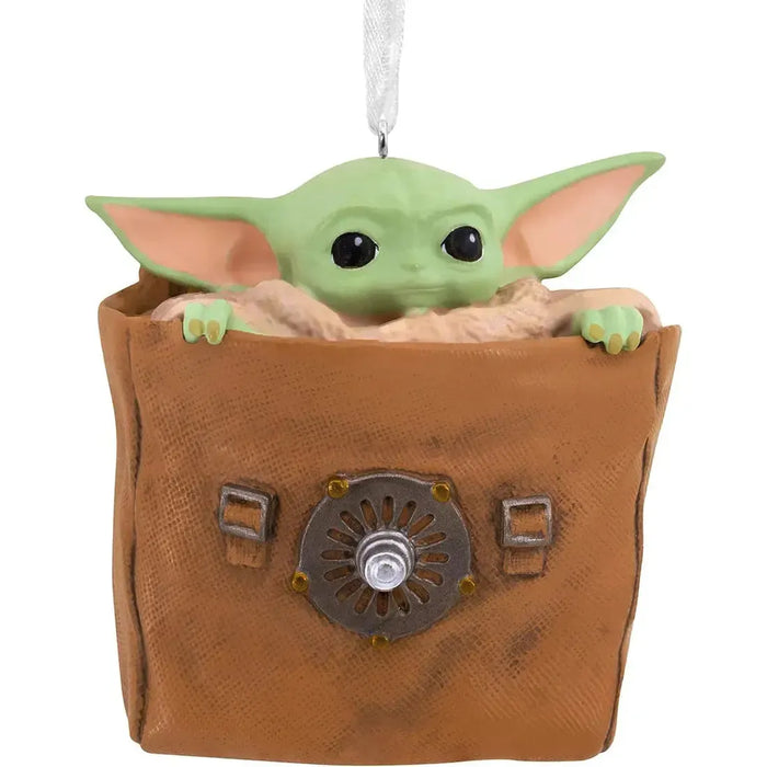 Star Wars: The Mandalorian - Grogu in Bag Christmas Ornament - Hallmark