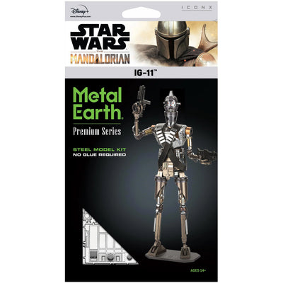 Star Wars: The Mandalorian - IG-11 Droid 3D Figure Model Kit (Steel, Hard Difficulty) - Fascinations - Metal Earth Premium Series - (2020)
