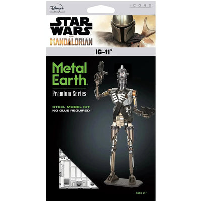 Star Wars: The Mandalorian - IG-11 Droid 3D Figure Model Kit (Steel, Hard Difficulty) - Fascinations - Metal Earth Premium Series - (2020)
