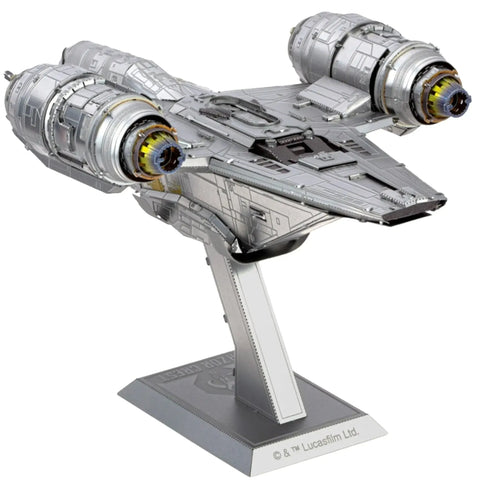 Star Wars: The Mandalorian - Razor Crest Spacecraft 3D Figure Model Kit (Steel, Moderate Difficulty) - Fascinations - Metal Earth Premium Series - (2022)