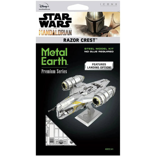 Star Wars: The Mandalorian - Razor Crest Spacecraft 3D Figure Model Kit (Steel, Moderate Difficulty) - Fascinations - Metal Earth Premium Series - (2022)