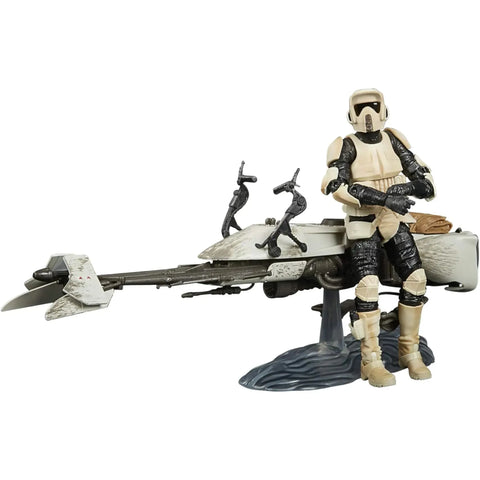 Star Wars: The Mandalorian - Speeder Bike Scout Trooper with The Child (Grogu) Deluxe Figure Set (6