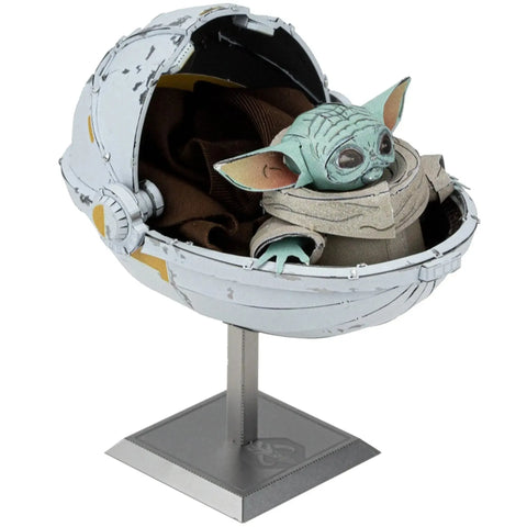 Star Wars: The Mandalorian - The Child 3D Figure Model Kit (Steel, Moderate Difficulty) - Fascinations - Metal Earth Iconx Premium Series - (2020)