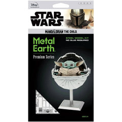 Star Wars: The Mandalorian - The Child 3D Figure Model Kit (Steel, Moderate Difficulty) - Fascinations - Metal Earth Iconx Premium Series - (2020)