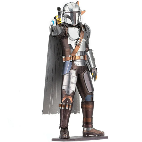 Star Wars: The Mandalorian - The Mandalorian 3D Figure Model Kit (Steel, Hard Difficulty) - Fascinations - Metal Earth Premium Series - (2020)