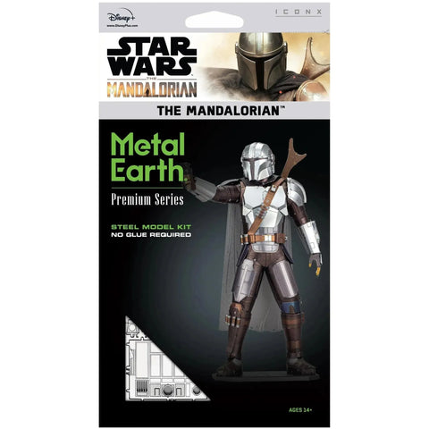 Star Wars: The Mandalorian - The Mandalorian 3D Figure Model Kit (Steel, Hard Difficulty) - Fascinations - Metal Earth Premium Series - (2020)