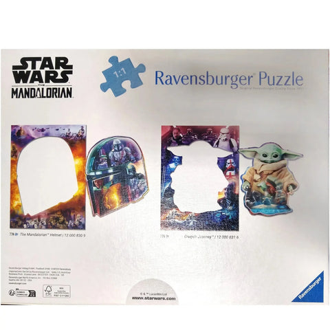 Star Wars: The Mandalorian - The Mandalorian Helmet Shaped Jigsaw Puzzle (770 Pieces) - Ravensburger - (2024) - Image 3