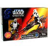 Star Wars [The Power of the Force] - Imperial Speeder Bike with Biker Scout Stormtrooper Action Figure & Vehicle Set (6
