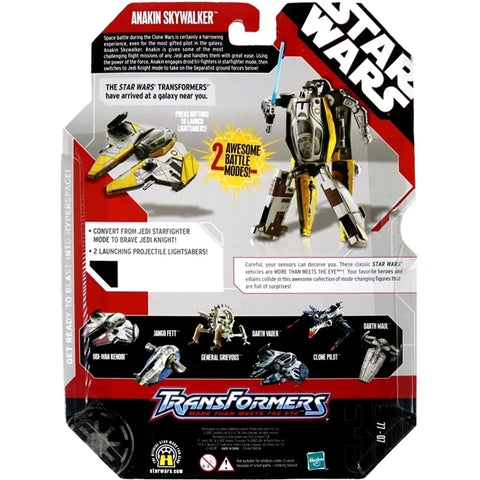 Star Wars Transformers - Anakin Skywalker Jedi Starfighter Figure - Hasbro - Image 3