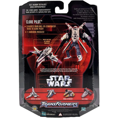 Star Wars Transformers - Clone Pilot and ARC-170 Starfighter Figure - Hasbro - Image 3