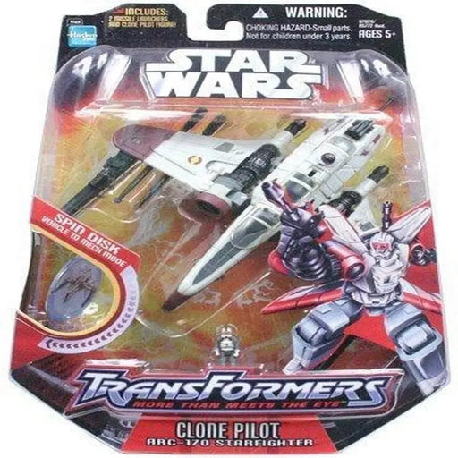 Star Wars Transformers - Clone Pilot and ARC-170 Starfighter Figure - Hasbro