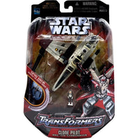 Star Wars Transformers - Clone Pilot and ARC-170 Starfighter Figure - Hasbro