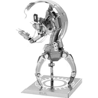 Star Wars - Unpainted Destroyer Droid Figure Model Kit (Steel, Challenging Difficulty) - Fascinations - Metal Earth Series