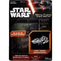 Star Wars - Unpainted First Order Snowspeeder Figure Model Kit (Steel, Challe...- Image 1