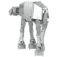 Star Wars - Unpainted Imperial AT-AT Figure Model Kit (Steel, Moderate Difficulty) - Fascinations - Metal Earth Series